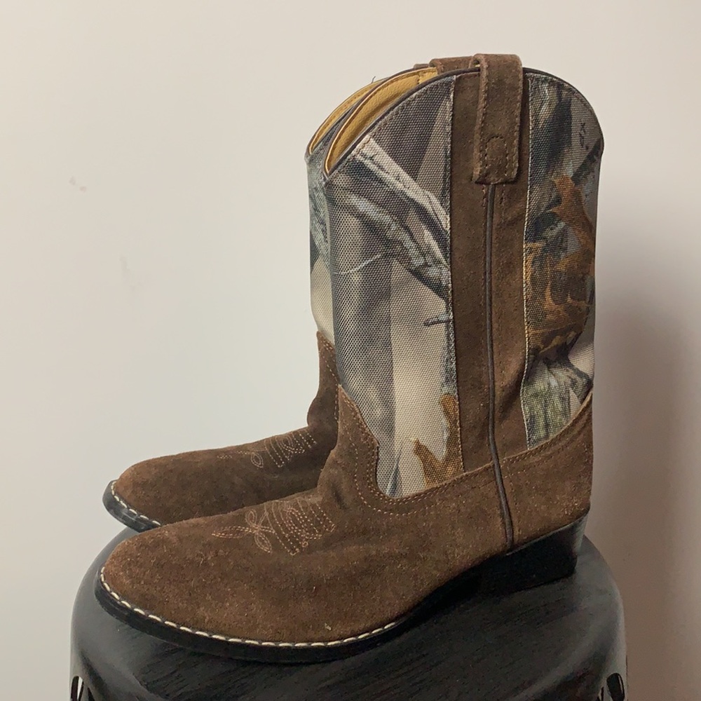 MASTERSON BOOT CO. Cowboy Boots 6D Camo Western